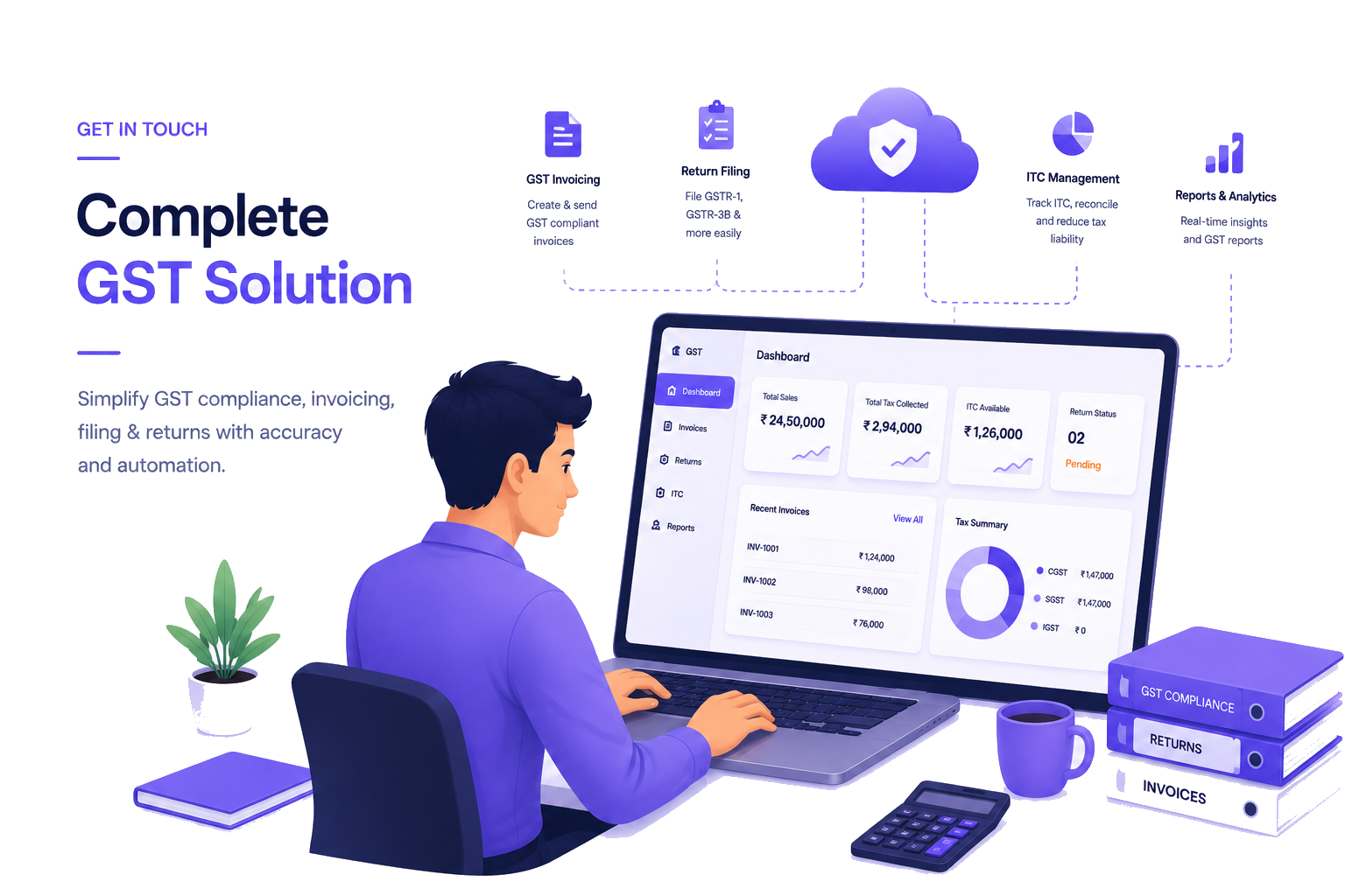 Complete GST Solution product illustration
