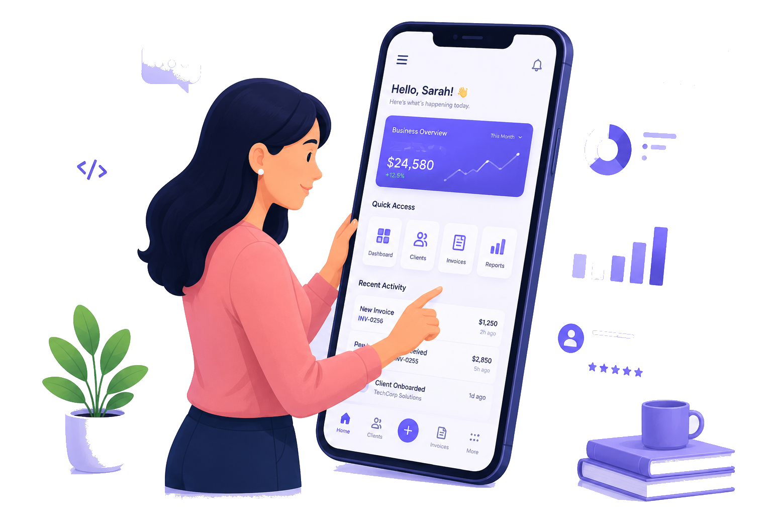 Mobile Application product illustration